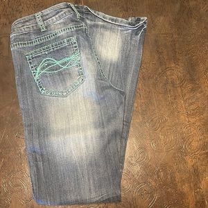 Cowgirl Tuff Dydfni Emerald 30/33